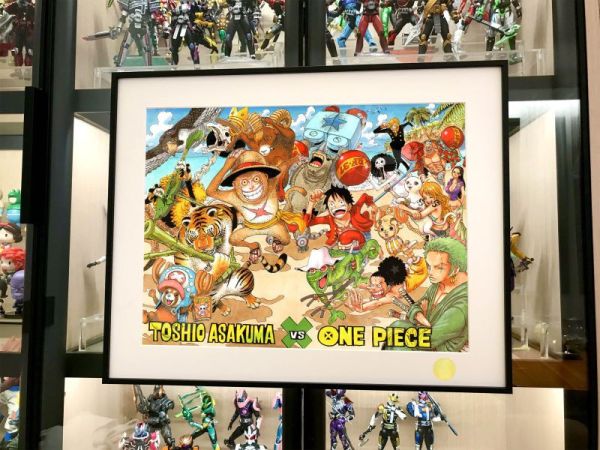 【海外代購】星空《草帽團動物園》海賊王op魯夫娜美索隆裝飾畫 