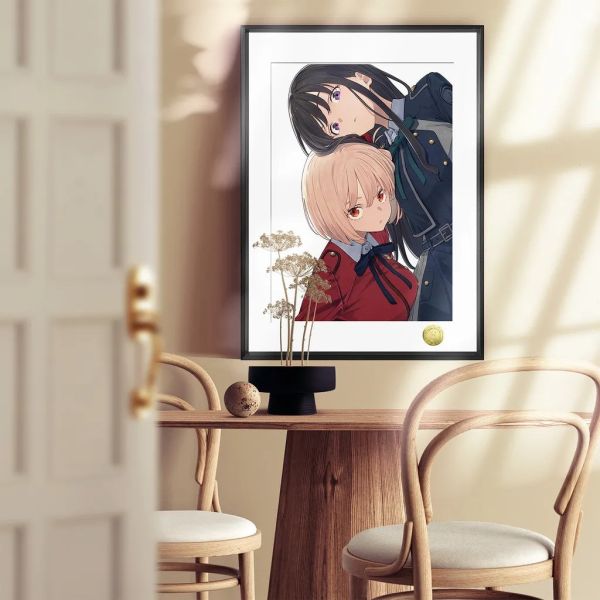 【海外代購】皇呱 《呆萌少女特工》莉可麗絲錦木千束井上瀧奈裝飾畫 午睡毯 地毯 