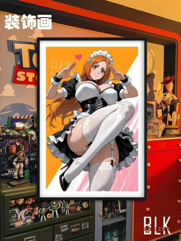 【海外代購】巴洛克 《女僕織姬》十三隊境界死神裝飾畫冰箱貼 