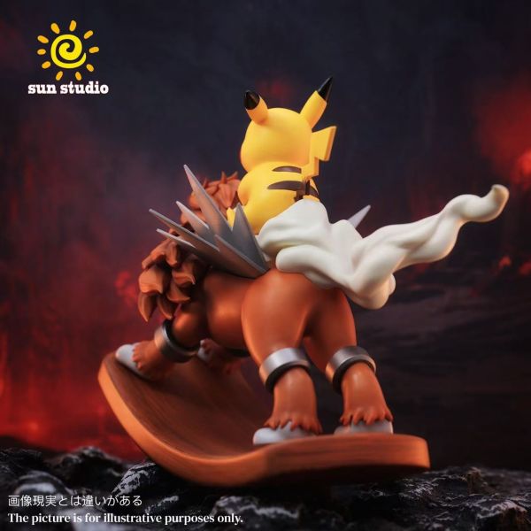 【預定】SUN 搖搖馬系列 炎帝皮卡丘搖搖馬 