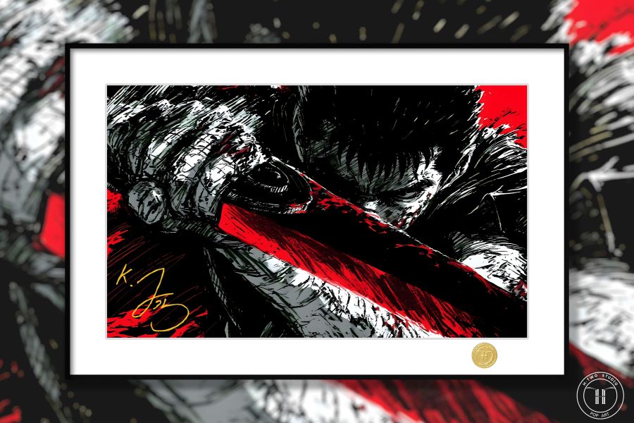 【海外代購】H2 《格斯》劍風傳奇烙印勇士烙印戰士Berserk裝飾畫 