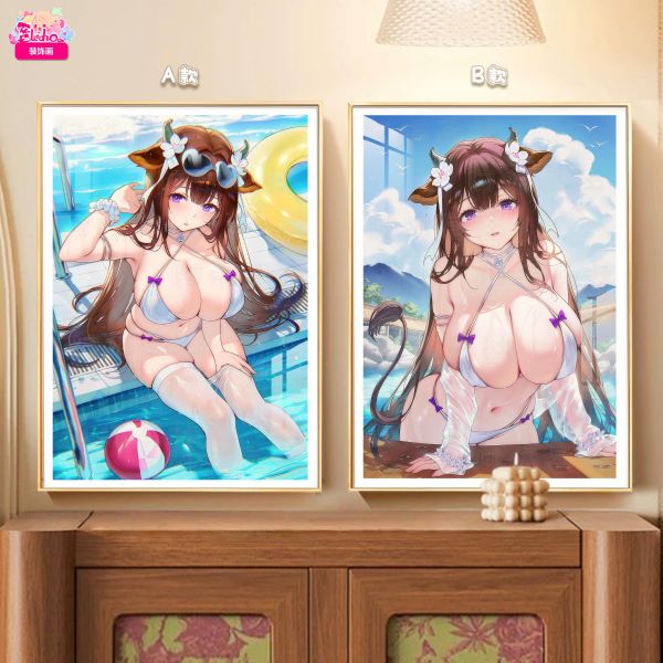 【海外代購】阿喵畫社 海風吹吹 㭴野雙聯 新品12K超清主題裝飾畫週邊 4公斤大護腕滑鼠墊 午睡毛毯（雙面） 冰箱貼 