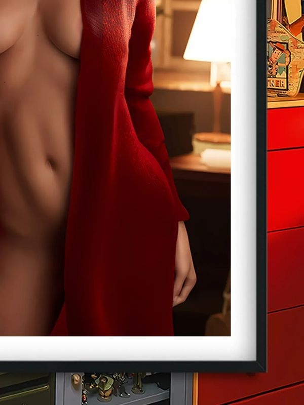 【海外代購】巴洛克 《自拍愛麗絲》Aerith最終幻想FF7裝飾畫冰箱貼 