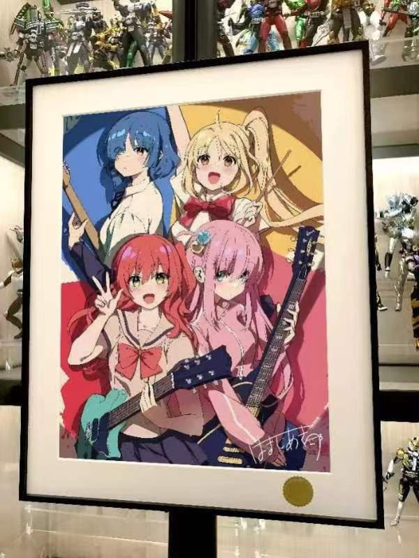 【海外代購】星空《孤獨搖滾》後藤獨波奇醬山田涼伊地知虹夏喜多裝飾畫 