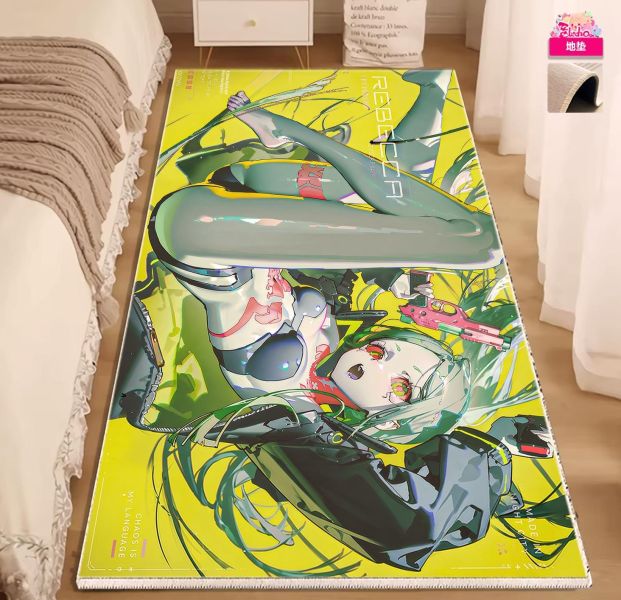 【海外代購】阿喵畫社 酸性物質 賽博麗貝卡 邊緣行者 新品12k全景高清裝飾畫 發光滑鼠墊 床頭地墊 