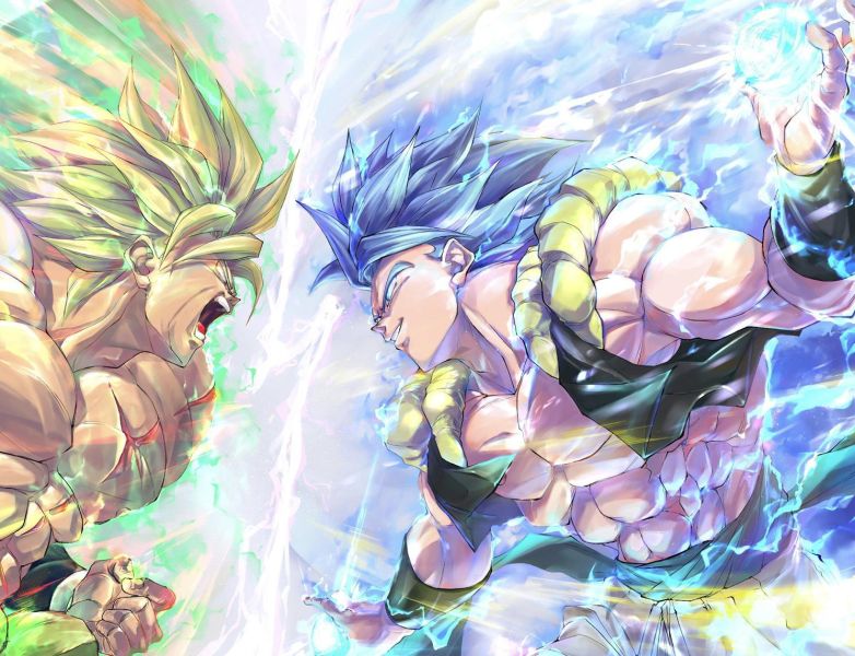 【海外代購】H2 《布羅利vs悟吉塔》七龍珠悟空貝吉塔龍珠超動畫裝飾畫 