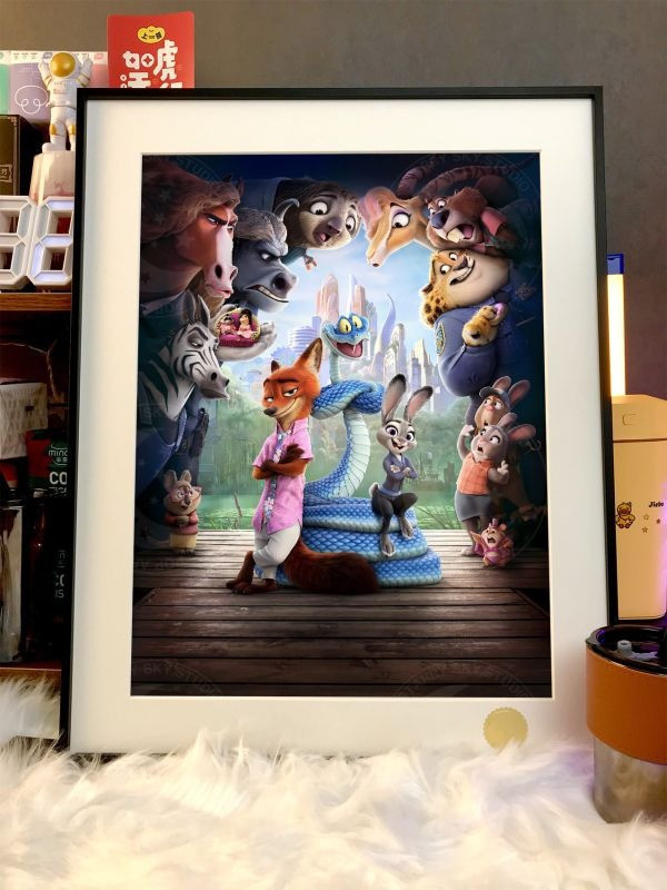 【海外代購】星空 《動物城系列》瘋狂動物城2Zootopia裝飾畫 