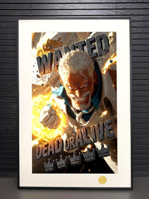 【海外代購】H2工作室《鐵拳卡普》海賊王裝飾畫 
