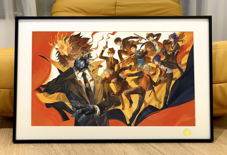 【海外代購】星空 《彭格列》家庭教師20週年澤田綱吉六道骸阿綱HITMAN REBORN!裡包恩裝飾畫 