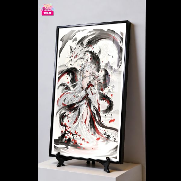 【海外代購】阿喵畫社 墨染 心月狐 新品12K主題超清裝飾畫 床頭地墊 