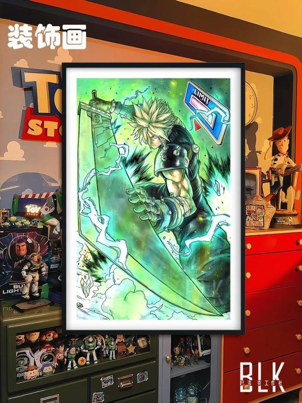 【海外代購】巴洛克 《巨劍克勞德》最終幻想7裝飾畫 