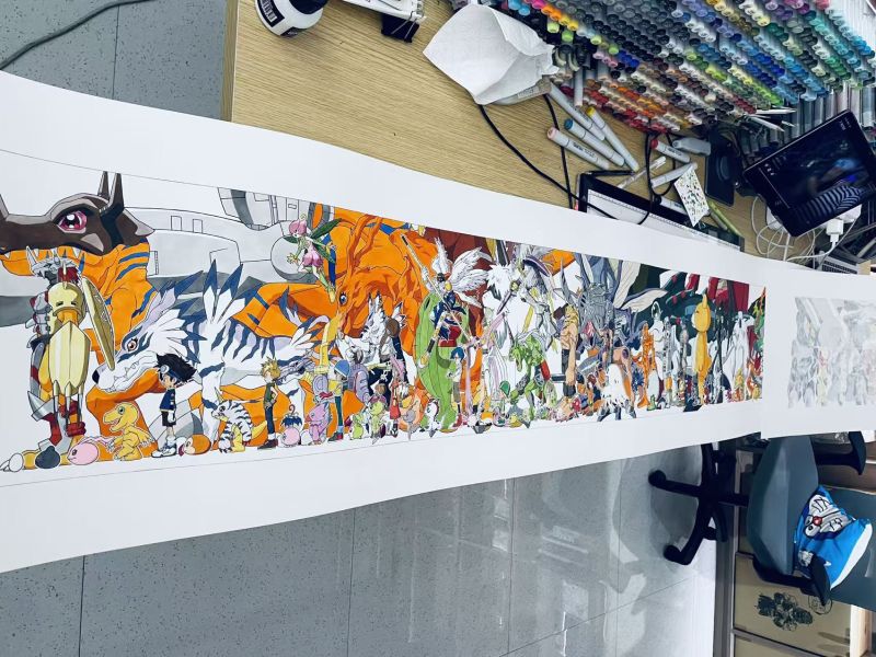 【海外代購】原畫師漫啵 數碼寶貝第一部等比例係列大合集復刻畫 