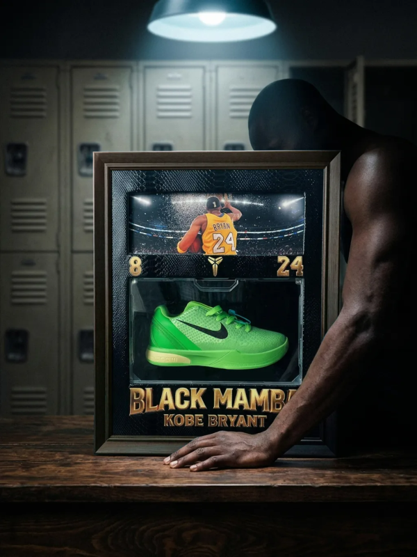 【海外代購】千鳥社《科比戰靴》立體裝裱相框紀念收藏球迷禮物擺件 