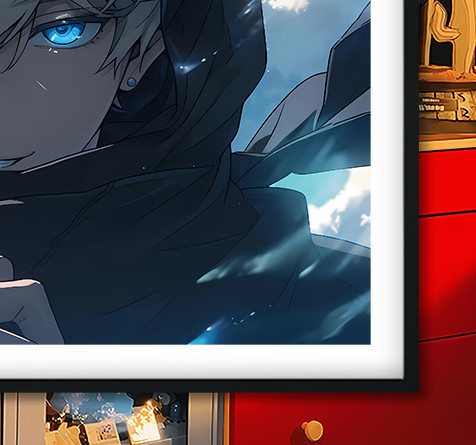 【海外代購】巴洛克 《咒術五條悟》咒術回戰Gojo咒術師虎杖悠仁夏油傑動漫裝飾畫冰箱貼 