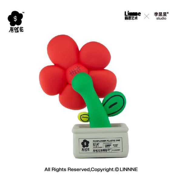 【海外代購】籟恩藝術 李昱昱 有錢花桃花擺飾 小熊香氛蠟燭 