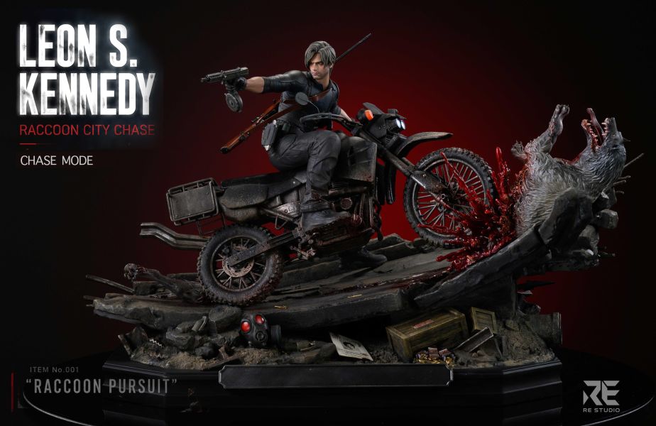 【實物預定】RE Resident Evil Requiem Leon S. Kennedy: Raccoon City Chase 里昂浣熊市追逐戰 · 高速公路末日場景雕像 