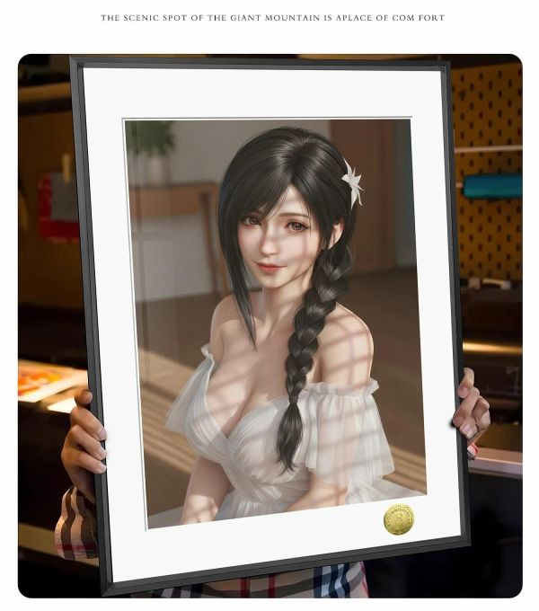 【海外代購】皇呱《甜美女友蒂法》最終幻想VII裝飾畫 午睡毯  地毯 