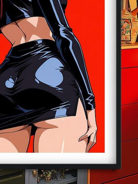 【海外代購】巴洛克 《回眸武藏》喵喵小次郎寶可夢神奇寶貝火箭隊皮卡丘動漫裝飾畫冰箱貼 