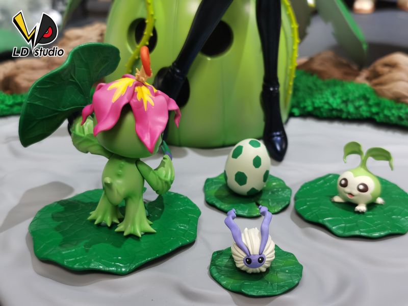 【預定】老丁 LD 數碼寶貝顏值女團系列 第三彈 荷葉實色花仙獸 