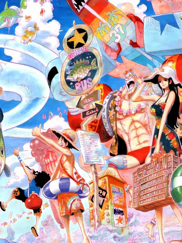 【海外代購】星空《魚人島出行》海賊王裝飾畫 