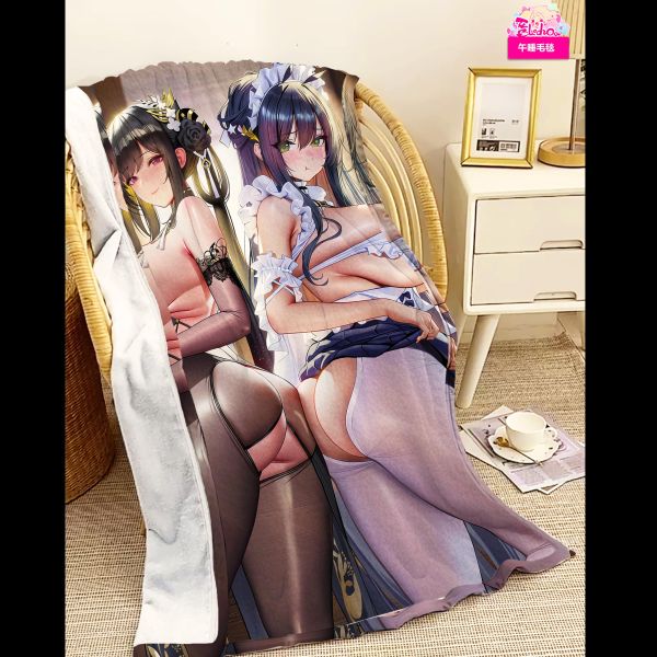 【海外代購】阿喵畫社 鎮海與女僕不搔 8k主題高清裝飾畫 午睡毛毯 冰箱貼 