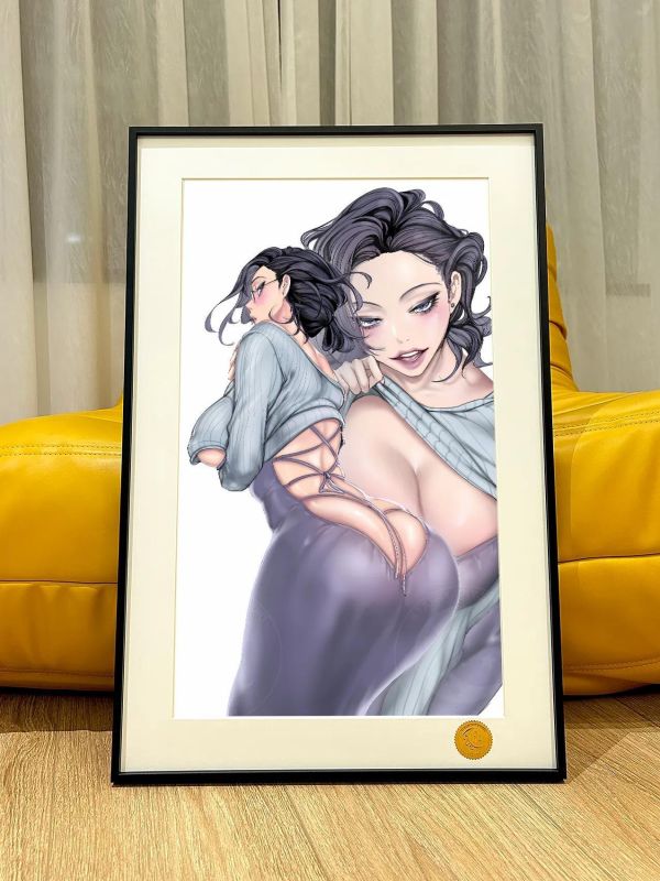 【海外代購】星空《紫衣金美庭》美麗新世界韓漫金組長裝飾畫 