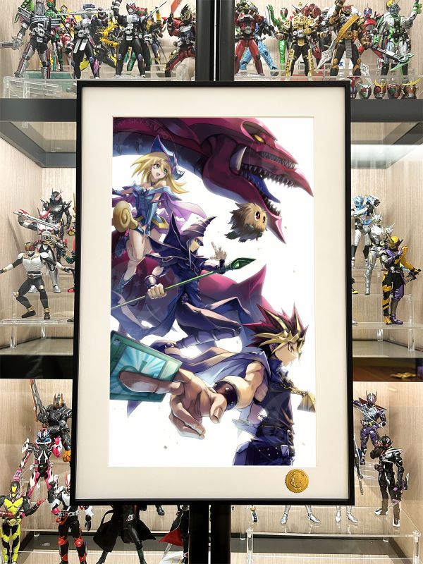 【海外代購】星空 《出擊武藤遊戲》阿圖姆遊戲王黑魔導女孩三幻神天空龍動畫裝飾畫 