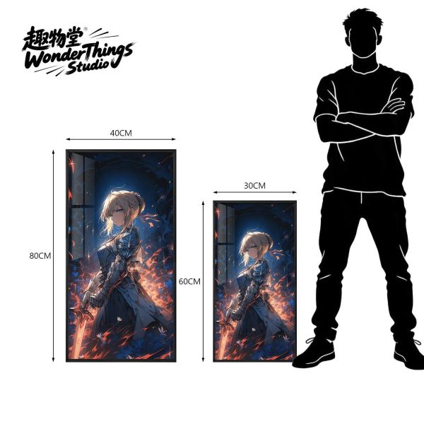 【海外代購】趣物堂《saber亞瑟王》命運-冠位指定晶瓷畫背景牆裝飾畫 