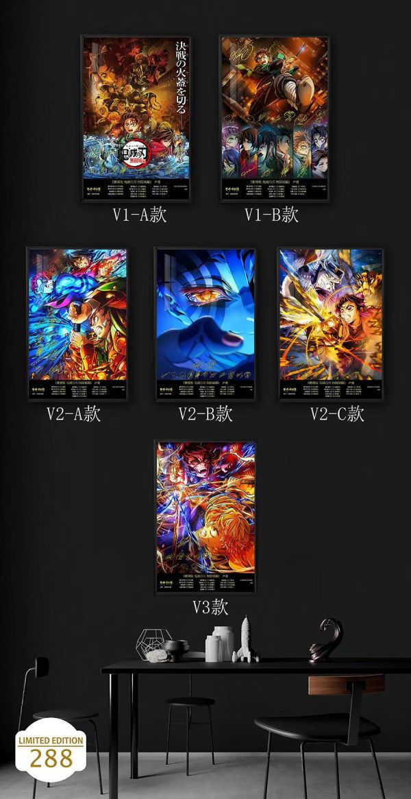 【海外代購】千鳥社 《鬼滅之刃 無限城篇 第三彈》鬼滅之刃無限城篇炭治郎善逸祢豆子伊之助猗窩座童磨簽名裝飾畫 