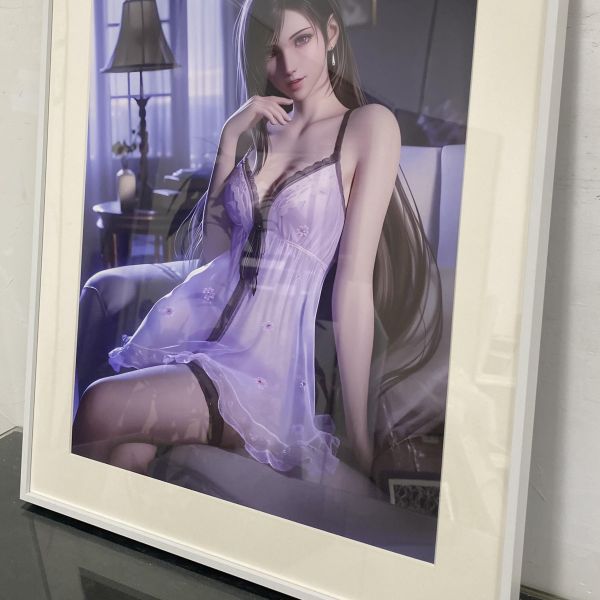 【海外代購】阿喵畫社 紫韻系列 蒂法第二彈展館級 8k超清精裱畫 滑鼠墊 午睡毛毯 收藏卡磚 冰箱貼 