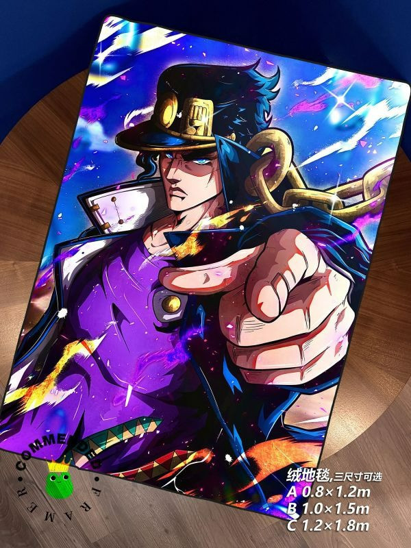 【海外代購】皇呱《3代jojo空條承太郎》JOJO的奇妙冒險裝飾畫 午睡毯 地毯 