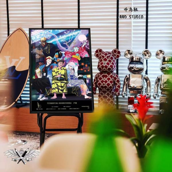 【海外代購】千鳥社 《Cyber​​punk 第二彈》賽博龐克邊緣行者露西大衛麗貝卡櫻花季簽名裝飾畫 