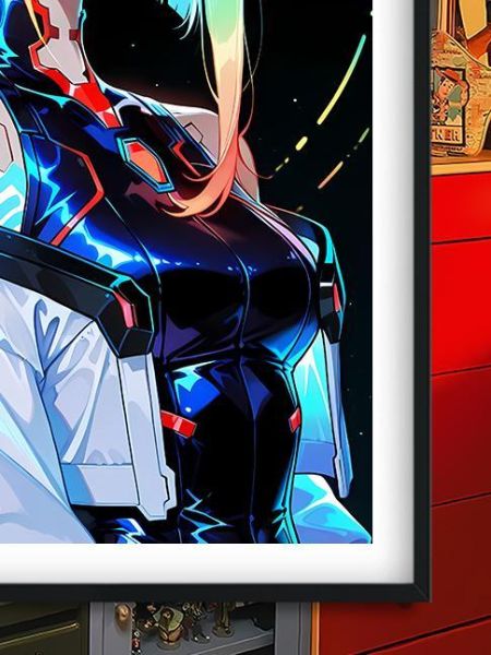 【海外代購】巴洛克 《炫彩露西》賽博龐克邊緣行者Lucy賽博浪客Cyber​​punk動漫裝飾畫冰箱貼 