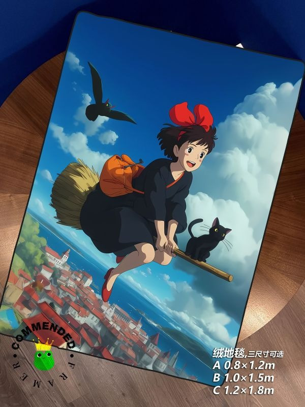 【海外代購】皇呱 《魔女宅急便》小魔女琪琪與黑貓吉吉修行之旅裝飾畫 