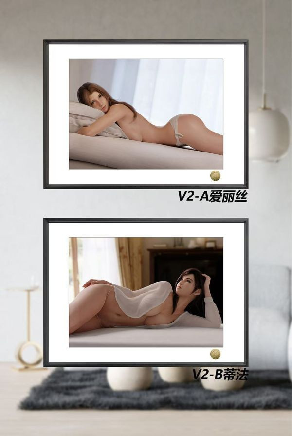 【海外代購】皇呱 愛麗絲、蒂法單人第二彈 最終幻想7愛麗絲Aerith蒂法Tifa裝飾畫 