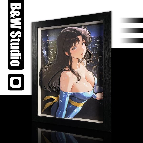 【海外代購】黑白畫映 B&W Kisugi Hitomi 來生瞳 立體裝飾畫 