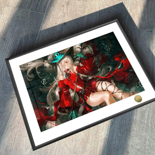 【海外代購】皇呱 《唯美斯卡蒂》明日方舟深海獵人裝飾畫 午睡毯  地毯 