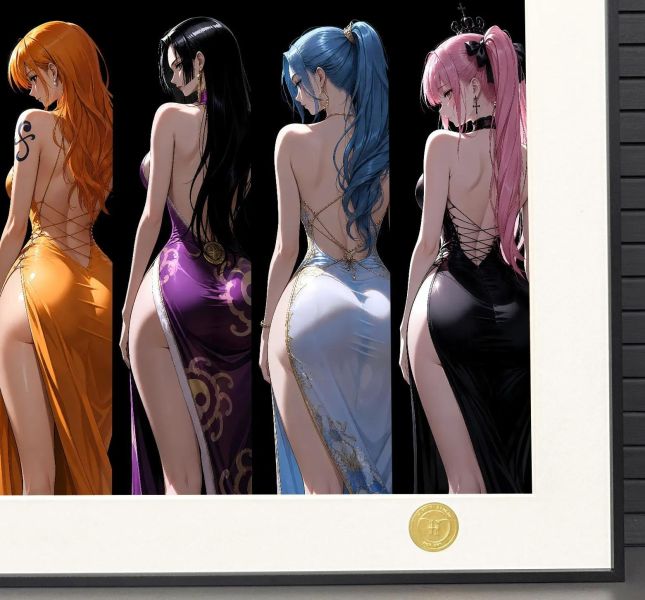 【海外代購】H2工作室 《背影女團》海賊王裝飾畫 