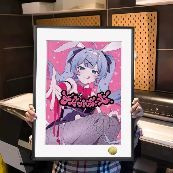 【海外代購】皇呱 《初音未來兔子洞第四彈》裝飾畫 午睡毯 地毯 