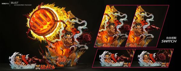 【台灣現貨】魔風 漫奇 四檔 彈跳人魯夫+胸像配件包 
