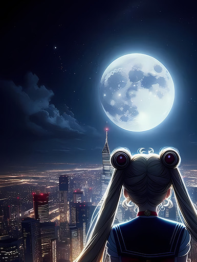 【海外代購】巴洛克 《月亮美少女》Sailor Moon美少女戰士水兵月月野兔倩妮迪公主動漫裝飾畫 