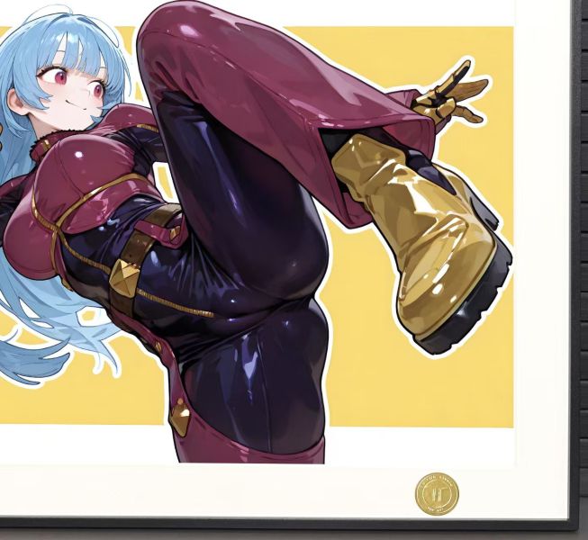 【海外代購】H2 《庫拉》SNK拳皇KOF冰女戴爾蒙多裝飾畫 