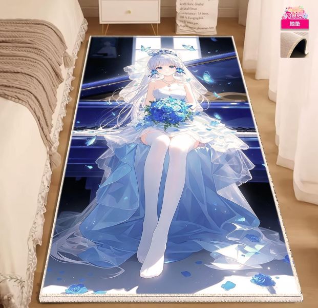 【海外代購】阿喵畫社 花嫁 花海神裡綾華 新品12k主題超清-大豎款 冰箱貼 床頭地墊 