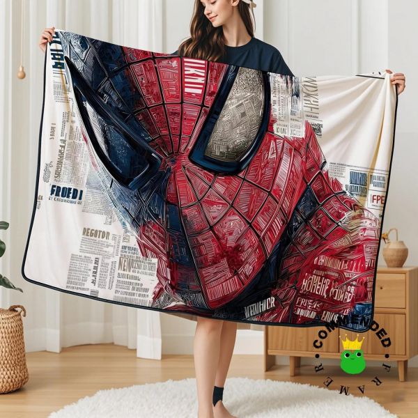 【海外代購】皇呱《超英蜘蛛俠》漫威裝飾畫 午睡毯 地毯 