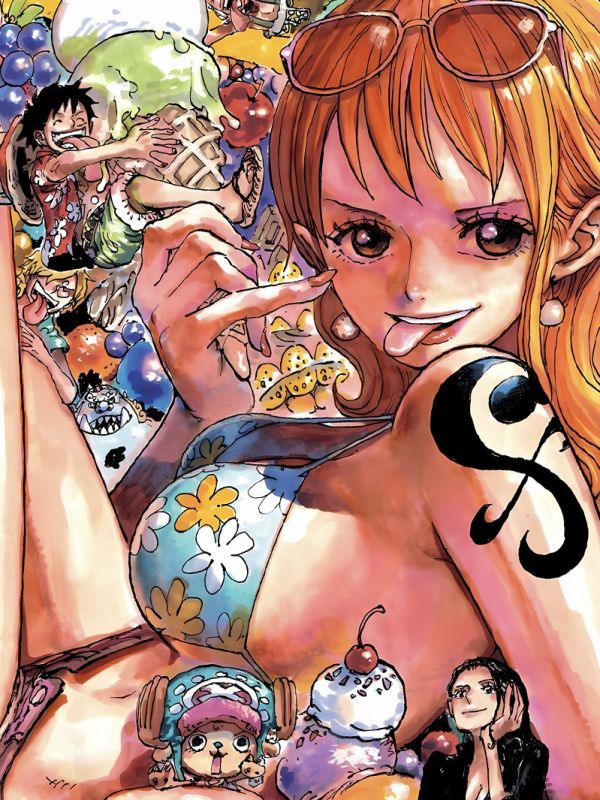 【海外代購】星空 《泳裝娜美》海賊王路飛索隆onepiece裝飾畫 