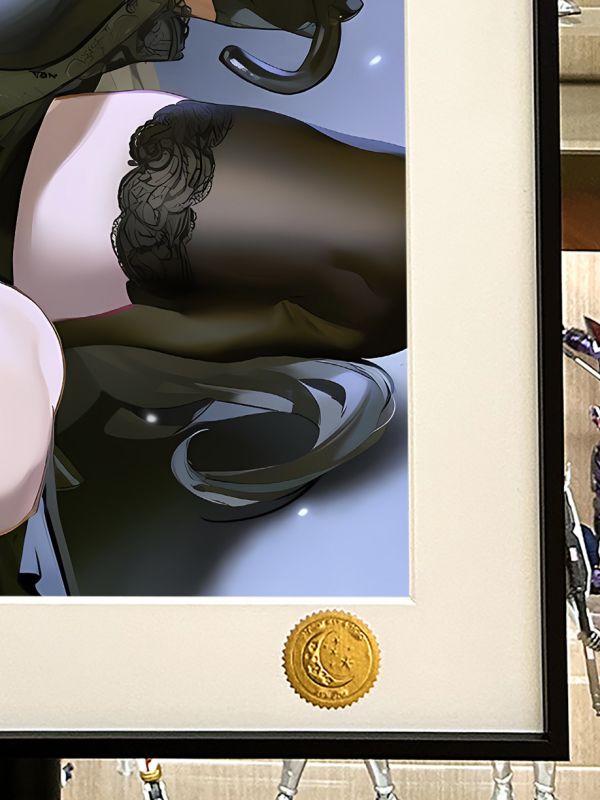 【海外代購】星空 《黑衣莉音》蔚藍檔案Tsukatsuki Rio老大姐調月莉央裝飾畫 