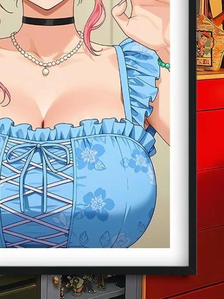 【海外代購】巴洛克 《藍衣喜多川》裝飾畫　戀上變裝娃娃 