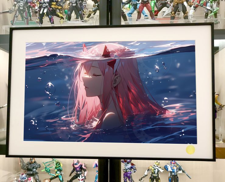 【海外代購】星空 《水之零二》Zero Two國家隊DARLING in the FRANXX二次元裝飾畫 