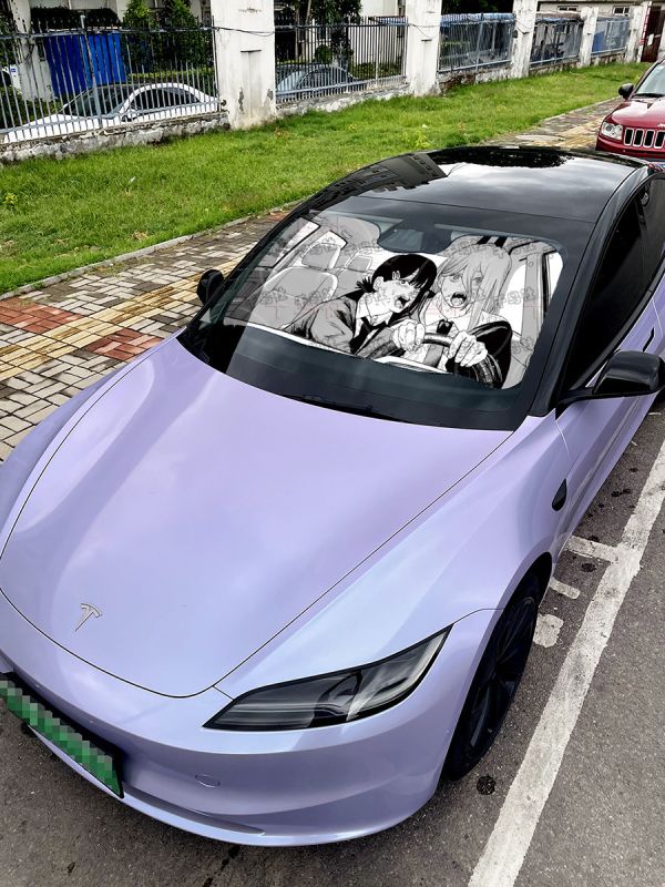 【海外代購】千鳥社 《汽車前擋遮陽—帕瓦和東山小紅 》 二次元汽車遮陽防曬前擋開車鏈鋸人電鋸人帕瓦東山小紅血之魔人 