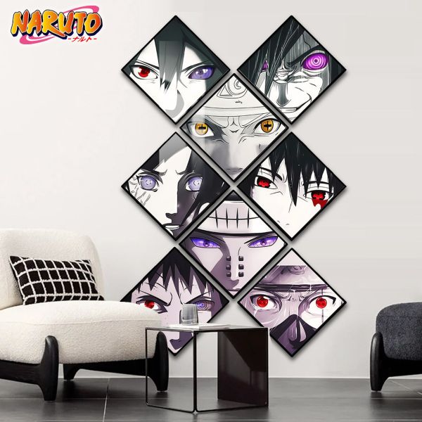 【海外代購】阿喵畫社 輪迴眼八宮格卡磚 手辦牆背景牆八宮格 